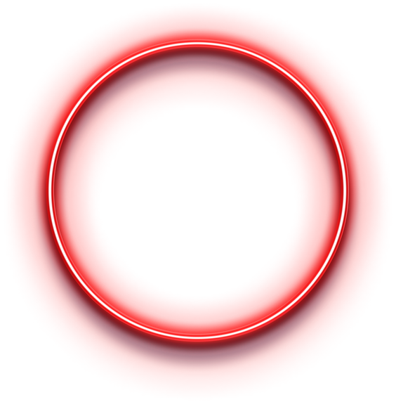 Neon Circle Red